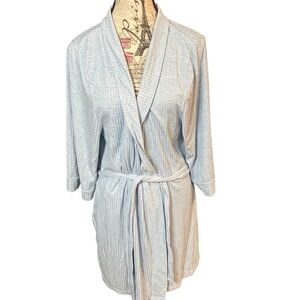 Elegant Sky Blue Women's Robe